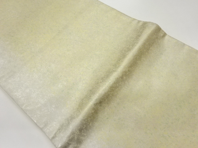 引箔抽象模様開き名古屋帯（額縁仕立て）